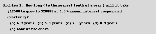 nearest tenth of a year